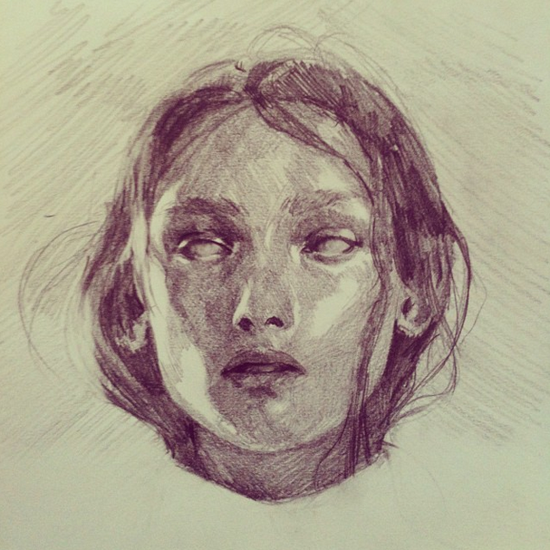 kreslenie ceruzou portréty ženy