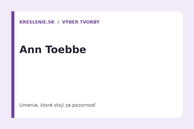 Ann Toebbe: izby, ktoré sa rozložia ako spomienka